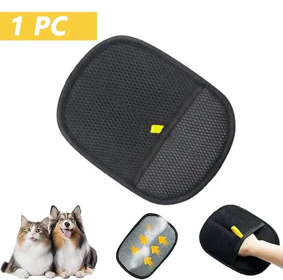 Pet Hair Removal Gloves – Reusable Double-Sided Static Grooming Gloves for Cats & Dogs