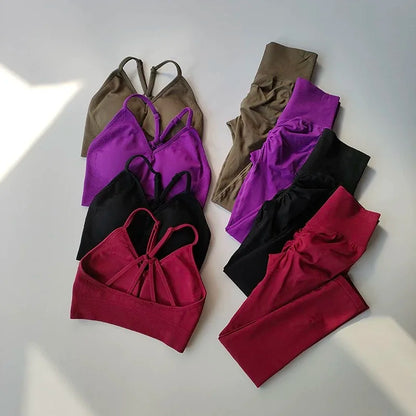 High-Waisted Yoga Suit for Toned Hip Support