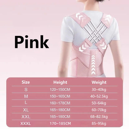 Posture Corrector | Adjustable Back Support Belt for Abdominal Waist Correction,  Spine Alignment Waist Trainer Unisex