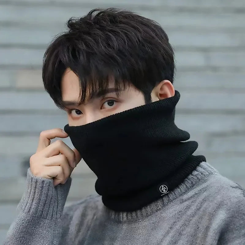 Knitted Neck Warmer Sports Scarf Fashion Soft Women Men Face Cover Winter Skating Running Hiking Scarves Thick Cold-proof Collar