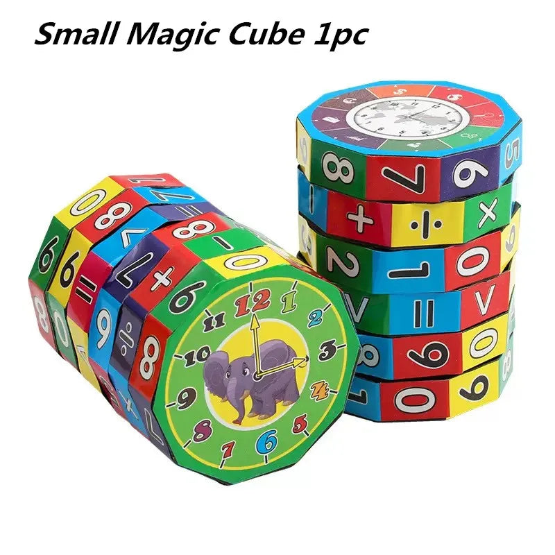 Montessori Math Cube – Counting & Arithmetic Puzzle for Kids