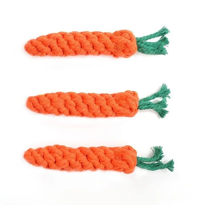 Anti-Anxiety Carrot Knot Chew Toy for Dogs for Small to Medium Dogs | Durable Dog Toys