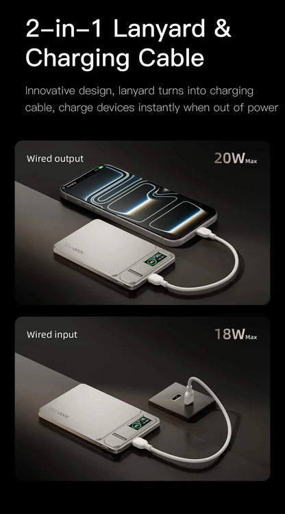Slim MagSafe Magnetic 20W Portable Charger Battery for iPhone 17 & iWatch