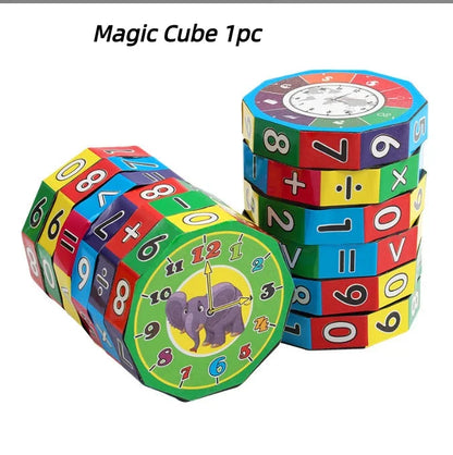 Montessori Math Cube – Counting & Arithmetic Puzzle for Kids
