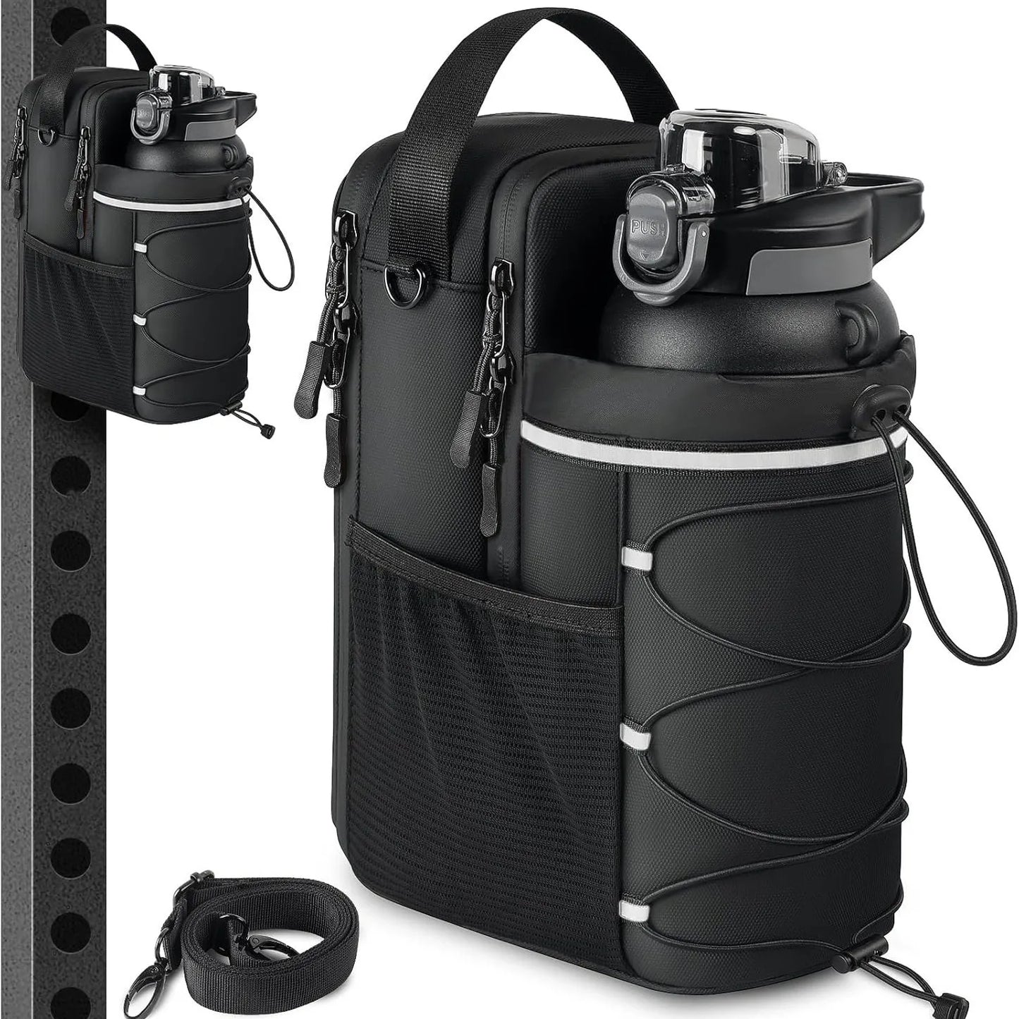 Fitness Magnetic Kettle Bag Crossbody Bag Magnetic Gym Bag For Men And Women Sling Bottle With Magnetic Attachment  Water Bottle Holder