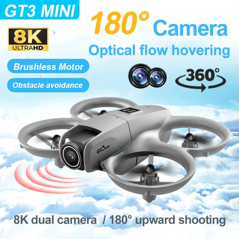 GT3 RC Drone 8K 5G Professional HD Aerial Photography Obstacle Avoidance Remote Control Aircraft Dual Camera Quadcopter Toy