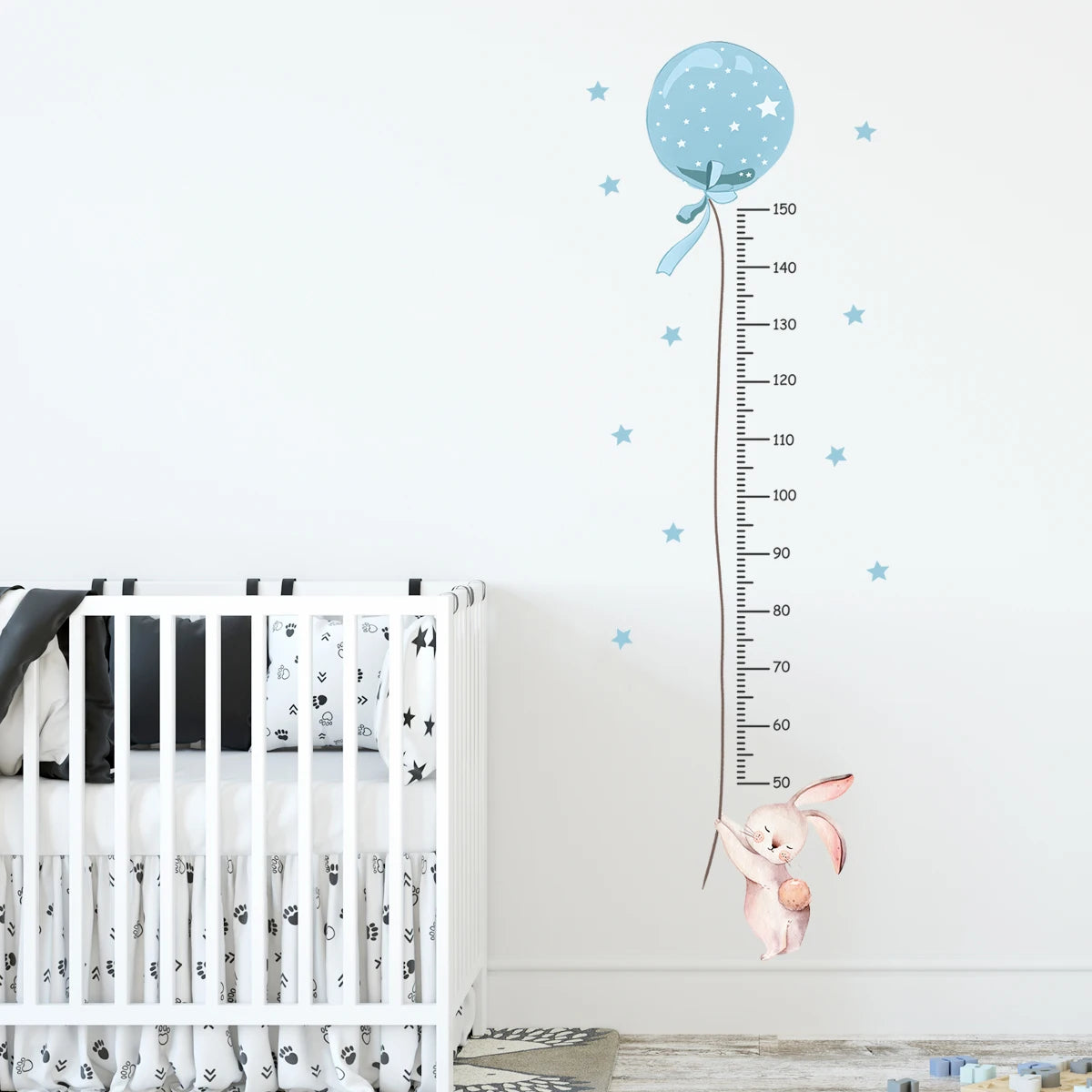 3PC Cartoon Animal Height Ruler Wall Stickers
