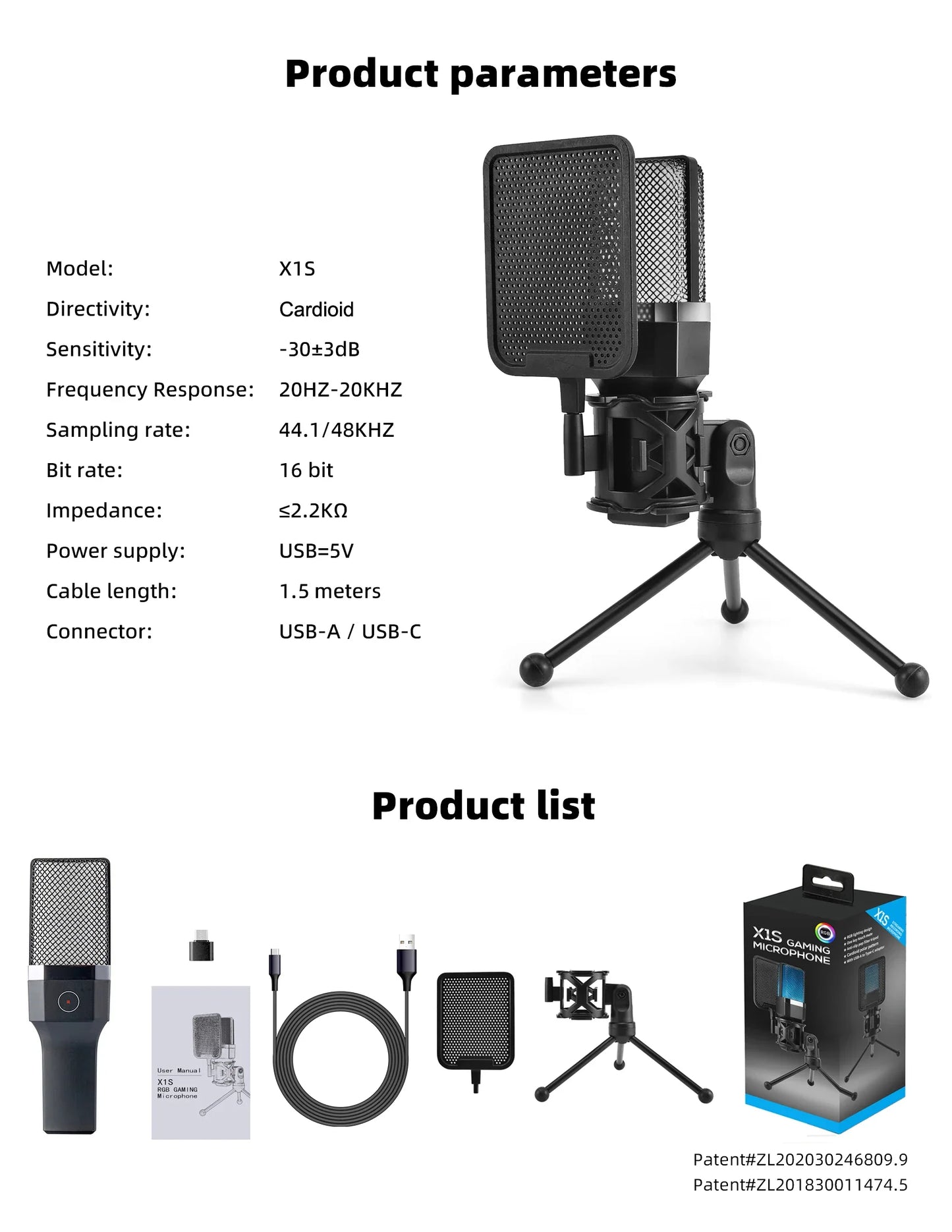 Professional USB Condenser Microphone Kit – Gaming & Podcast Mic for PC/Laptop, Wired Studio Recording Mic for Streaming, Karaoke & Voice Overs.