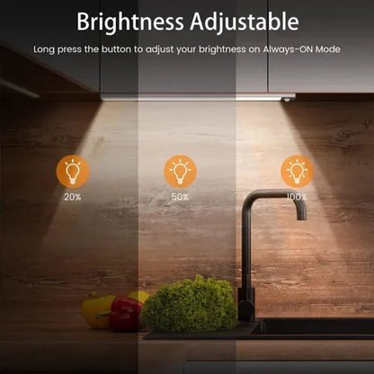 Under Cabinet Motion Sensor Light Rechargeable LED Strip Kitchen Light