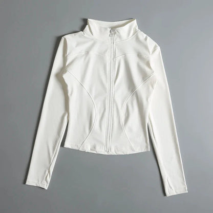 Women Long Sleeve Yoga Jacket for Peak Performance