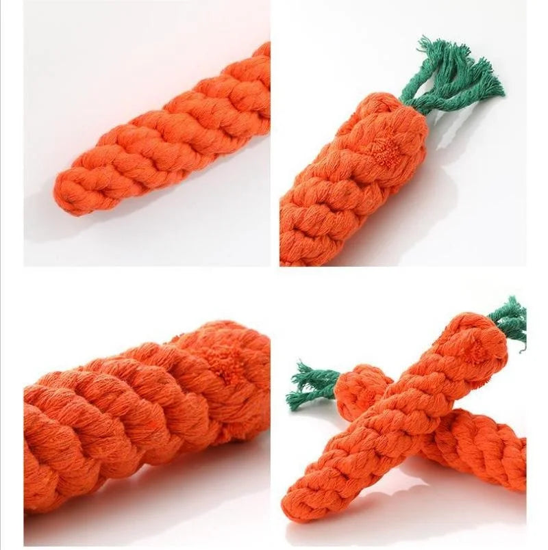 Anti-Anxiety Carrot Knot Chew Toy for Dogs for Small to Medium Dogs | Durable Dog Toys