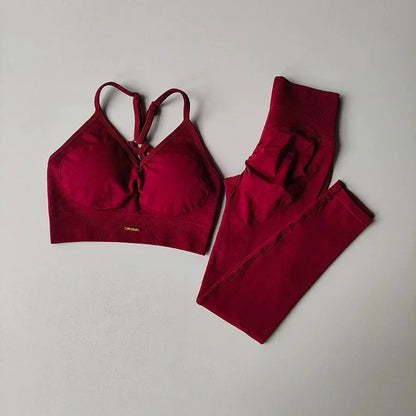 High-Waisted Yoga Suit for Toned Hip Support