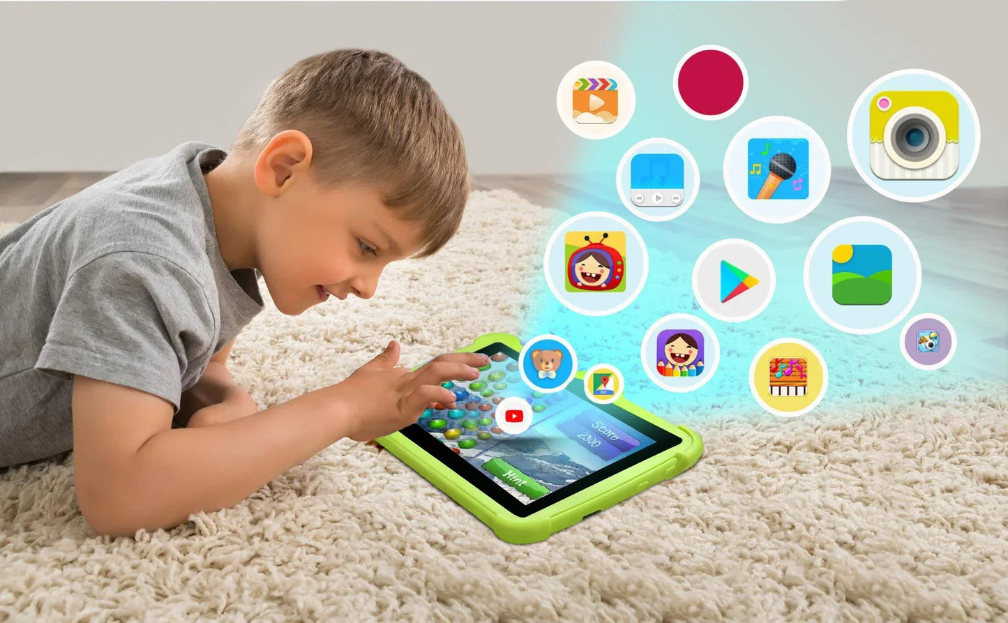 Kids Android Tablet 7 Inch 4GB RAM 64GB Educational Tablet