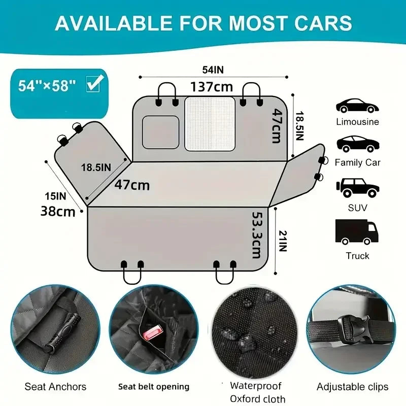 Dog Car Seat Cover for Pets