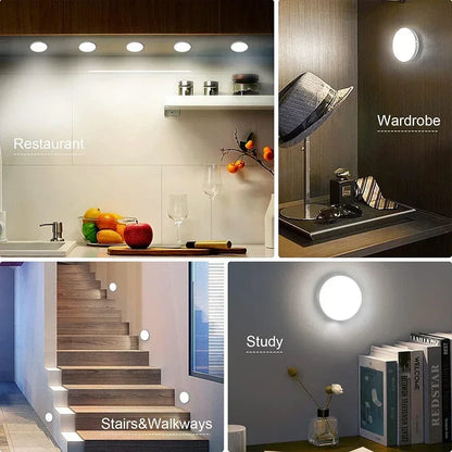Motion Sensor LED Night Light – USB Rechargeable Wireless Closet Light