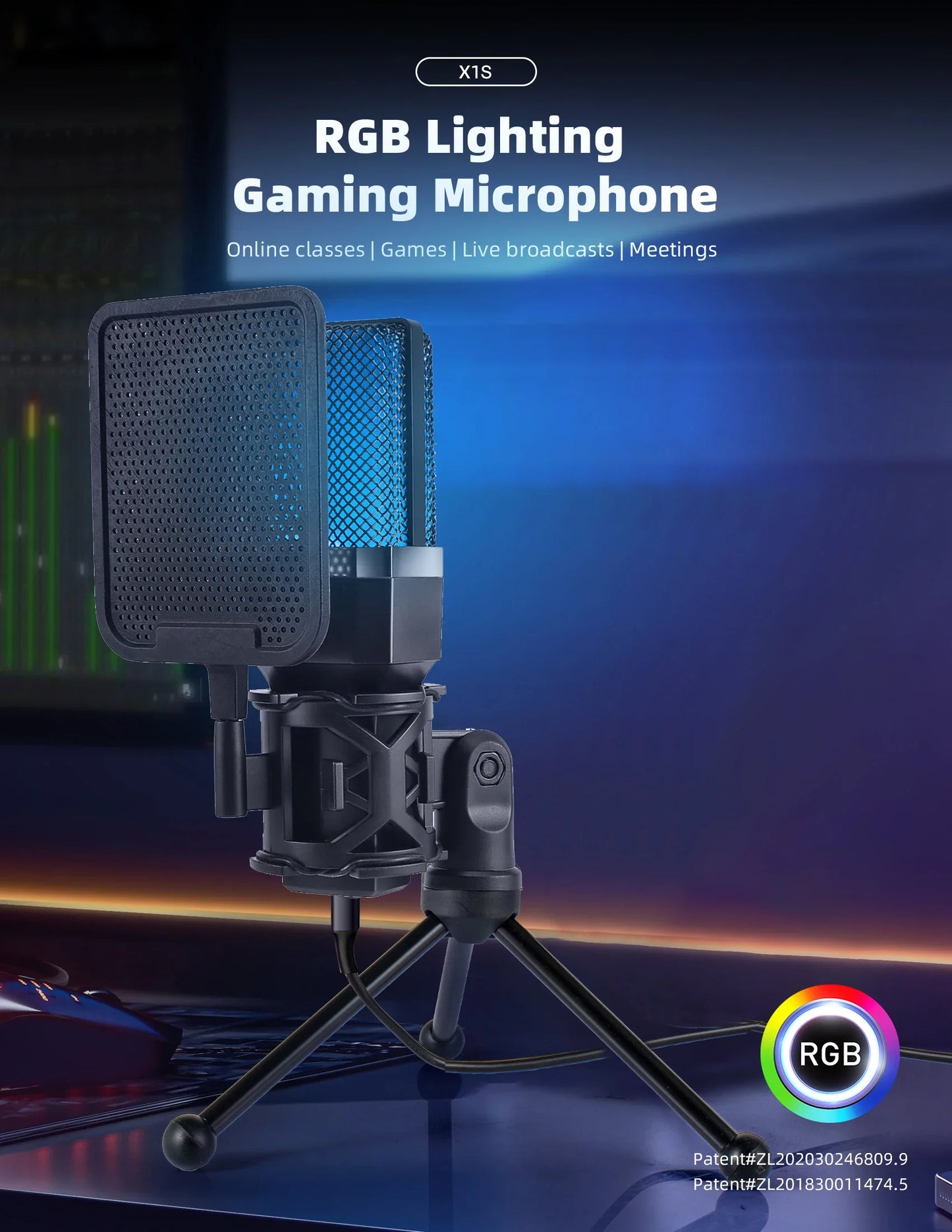 Professional USB Condenser Microphone Kit – Gaming & Podcast Mic for PC/Laptop, Wired Studio Recording Mic for Streaming, Karaoke & Voice Overs.