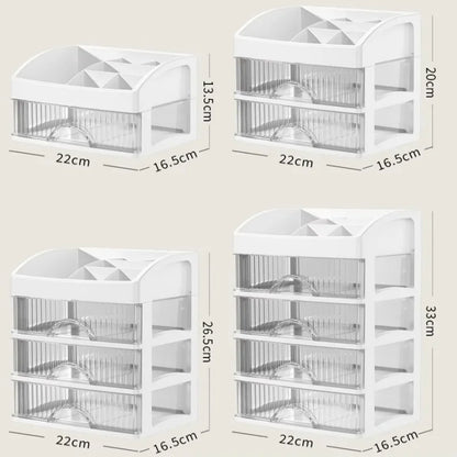 New 1Pc 5-layer Makeup Storage Box Debris Storage Box Drawer-style Dressing Table Office DeskCosmetics Multi-layerstoragecabinet