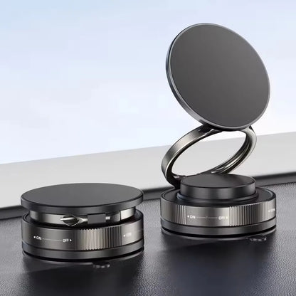 Vacuum Suction Magnetic Phone Mount – Adjustable Swivel Lock Windshield Holder