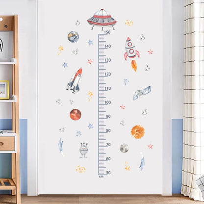 3PC Cartoon Animal Height Ruler Wall Stickers
