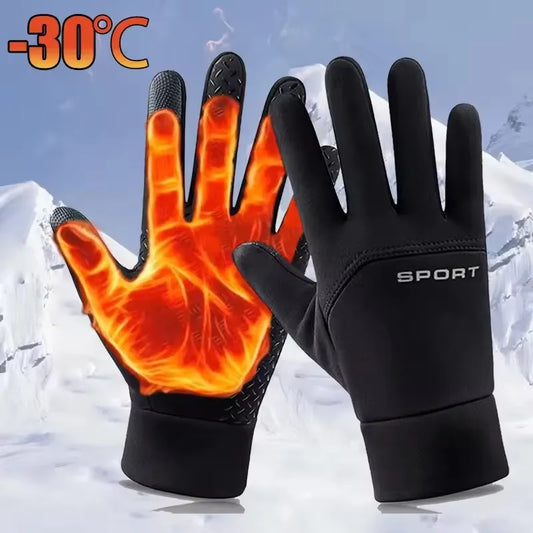 Winter Warm Touch Screen Gloves – Windproof Non-Slip Thermal Cycling & Outdoor Gloves for Men & Women