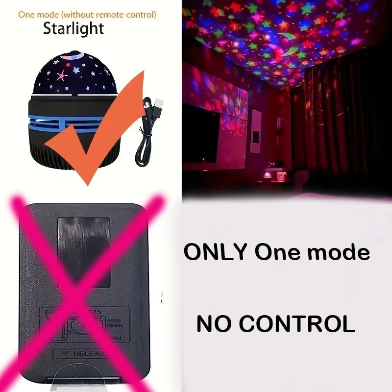 LED Star Galaxy Projector NightLights Starry Sky Projector Christmas Lighting 5V USB Room Bedroom Home Decoration