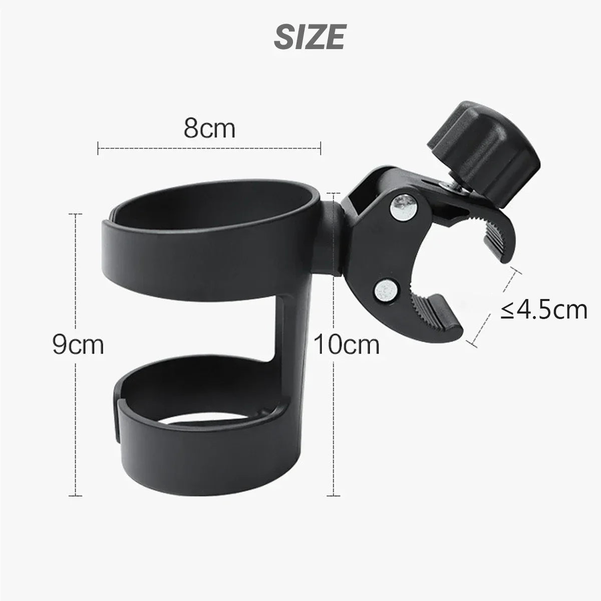 360° Universal Stroller Cup & Bottle Holder