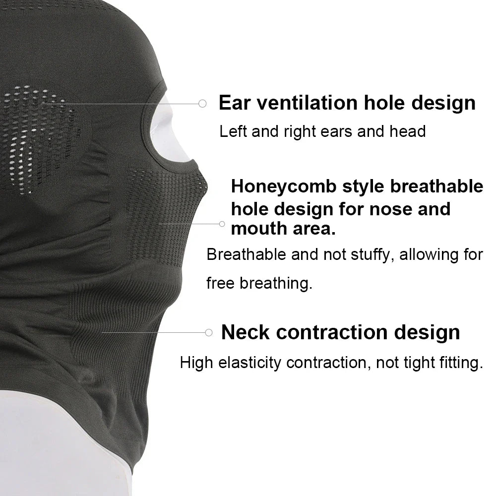 Full Face Mask Outdoor Sports Ski Motorcycle Mask Scarf Helmet Inner Cap