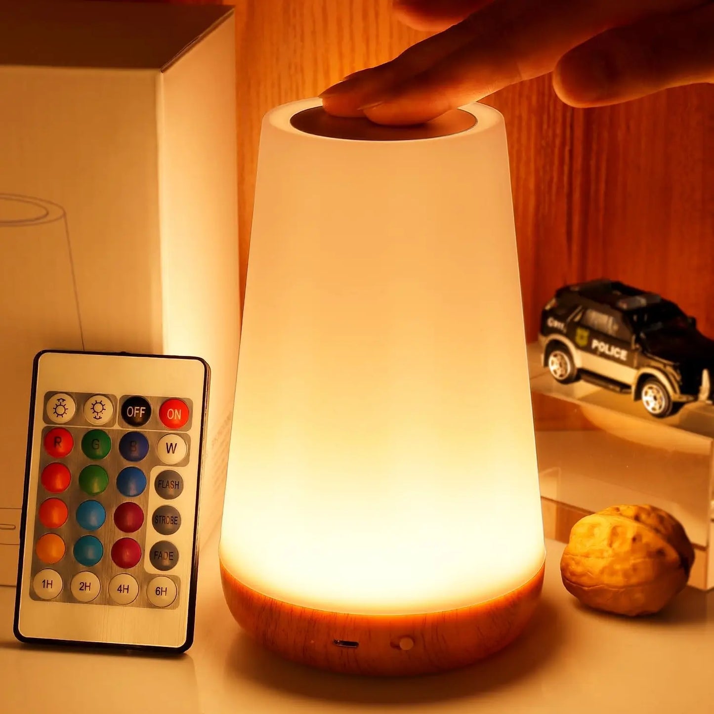 RGB LED Night Light 13 Colors Touch & Remote Control