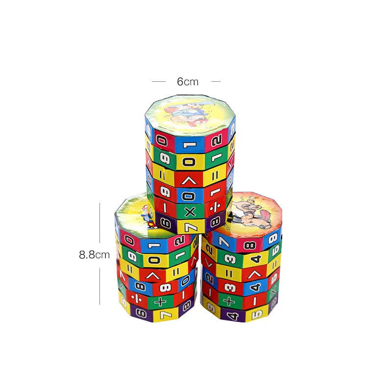 Montessori Math Cube – Counting & Arithmetic Puzzle for Kids