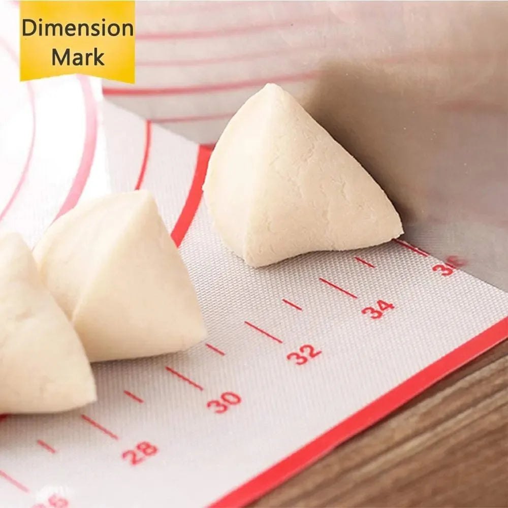 Non-Stick Silicone Baking & Dough Mat – Reusable Kitchen Kneading Mat