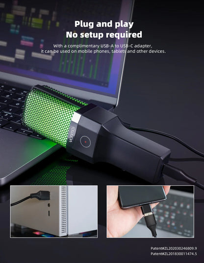 Professional USB Condenser Microphone Kit – Gaming & Podcast Mic for PC/Laptop, Wired Studio Recording Mic for Streaming, Karaoke & Voice Overs.