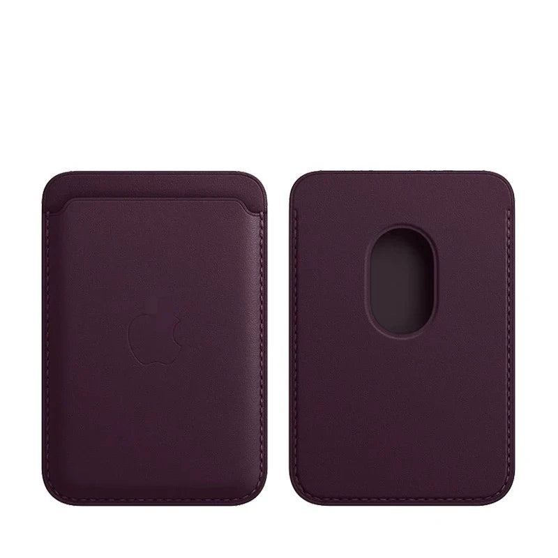 MagSafe Magnetic Wallet Card Holder – Leather Case for iPhone 17, 16, 15, 14, 13, 12 & Samsung