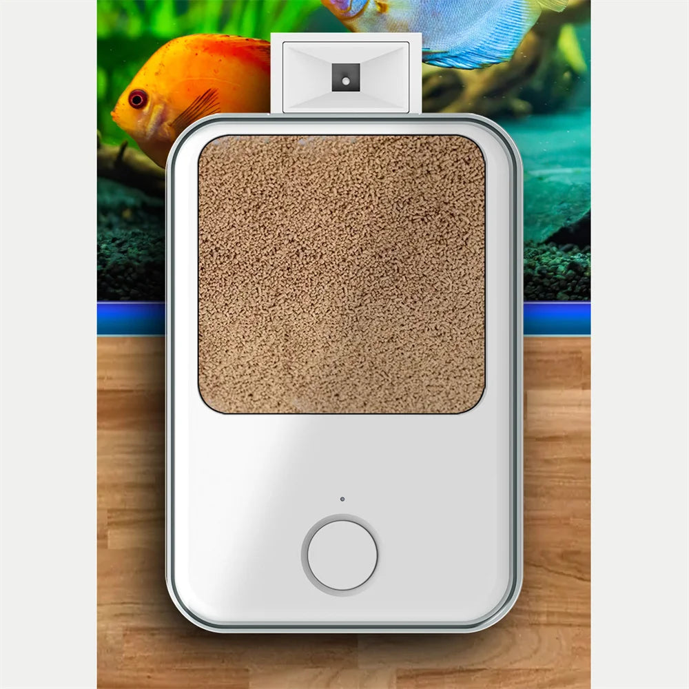 Smart WiFi App-Controlled Automatic Fish Tank Feeder with Timer