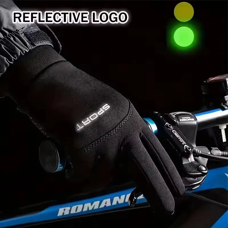 Winter Warm Touch Screen Gloves – Windproof Non-Slip Thermal Cycling & Outdoor Gloves for Men & Women