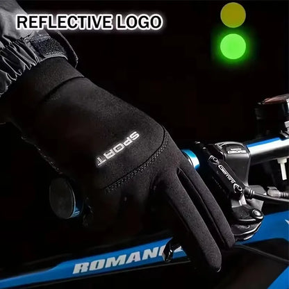 Winter Warm Touch Screen Gloves – Windproof Non-Slip Thermal Cycling & Outdoor Gloves for Men & Women