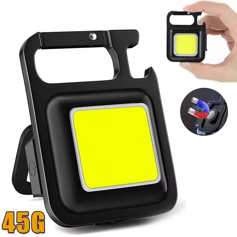 USB Rechargeable Lamp with 90° Foldable Side Lights Super Bright Portable Lanterns