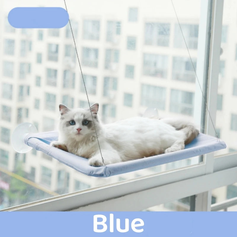 Winter Cat Window Hanging Hammock Bed Suction Cup Space Saving All Seasons Easy Install Pet Bed Cat Climbing Frame