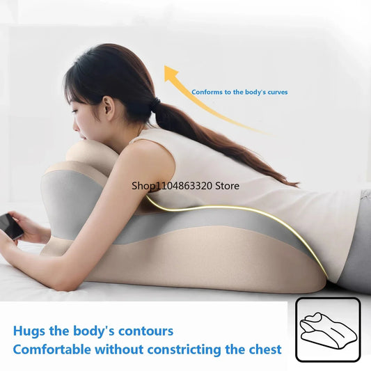 Memory Foam Pillow Ergonomic Support Neck Leg Rest Reading Phone Use Bed Sofa Wedge Shape Pain Relief Comfort