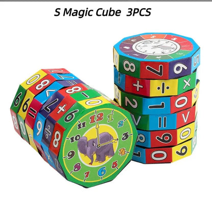 Montessori Math Cube – Counting & Arithmetic Puzzle for Kids