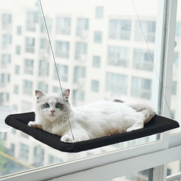 Winter Cat Window Hanging Hammock Bed Suction Cup Space Saving All Seasons Easy Install Pet Bed Cat Climbing Frame