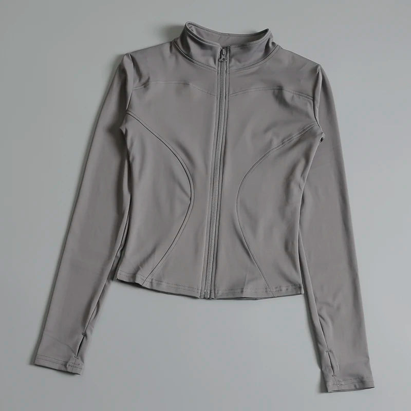 Women Long Sleeve Yoga Jacket for Peak Performance