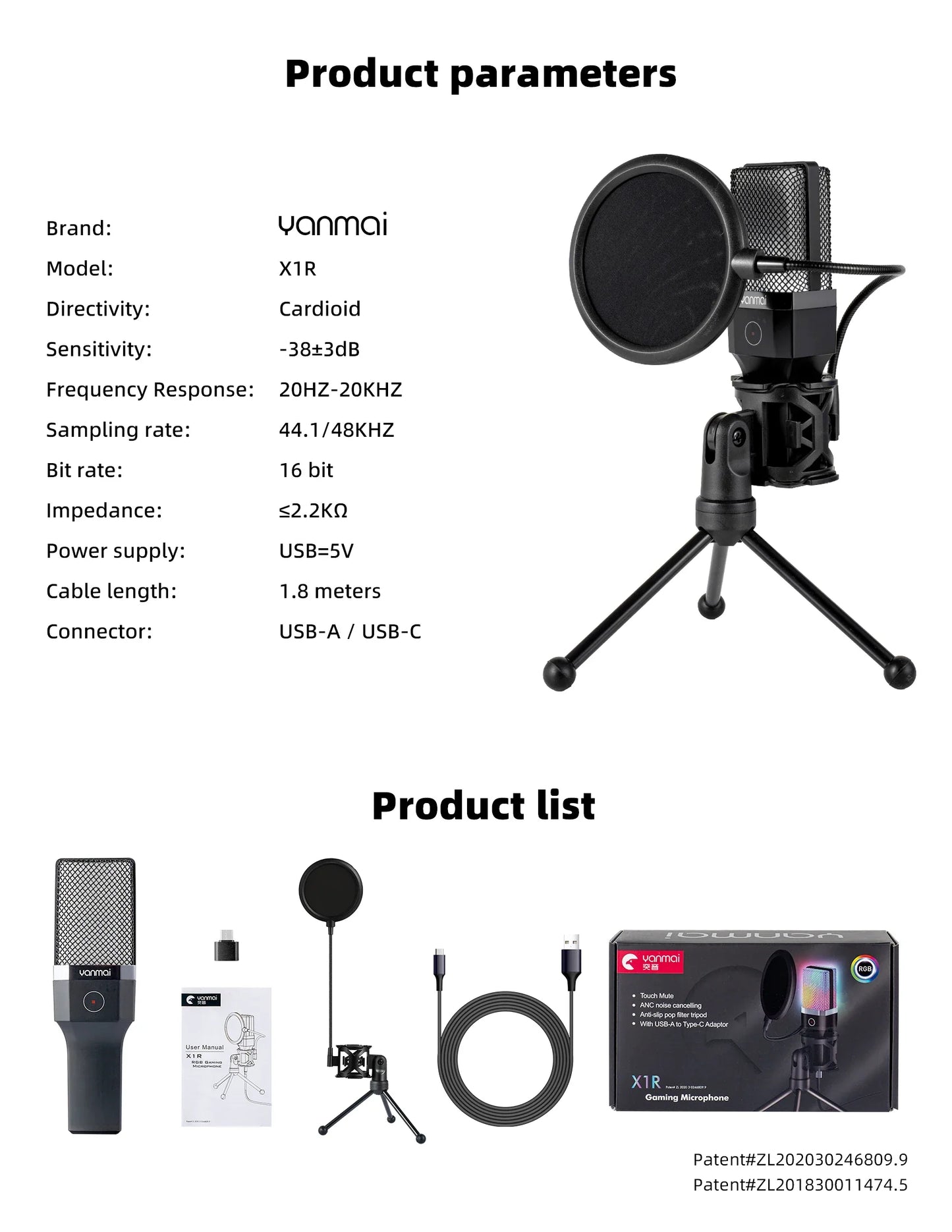Professional USB Condenser Microphone Kit – Gaming & Podcast Mic for PC/Laptop, Wired Studio Recording Mic for Streaming, Karaoke & Voice Overs.