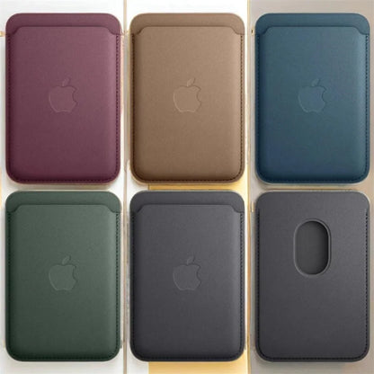 MagSafe Magnetic Wallet Card Holder – Leather Case for iPhone 17, 16, 15, 14, 13, 12 & Samsung