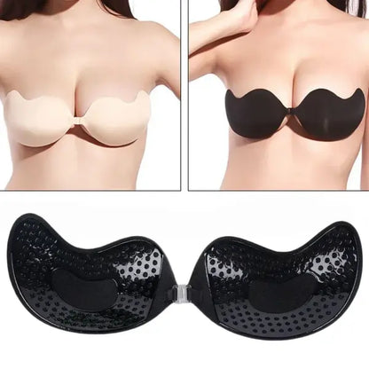 Invisible Push Up Adhesive Bra Silicone Seamless Front Closure Support