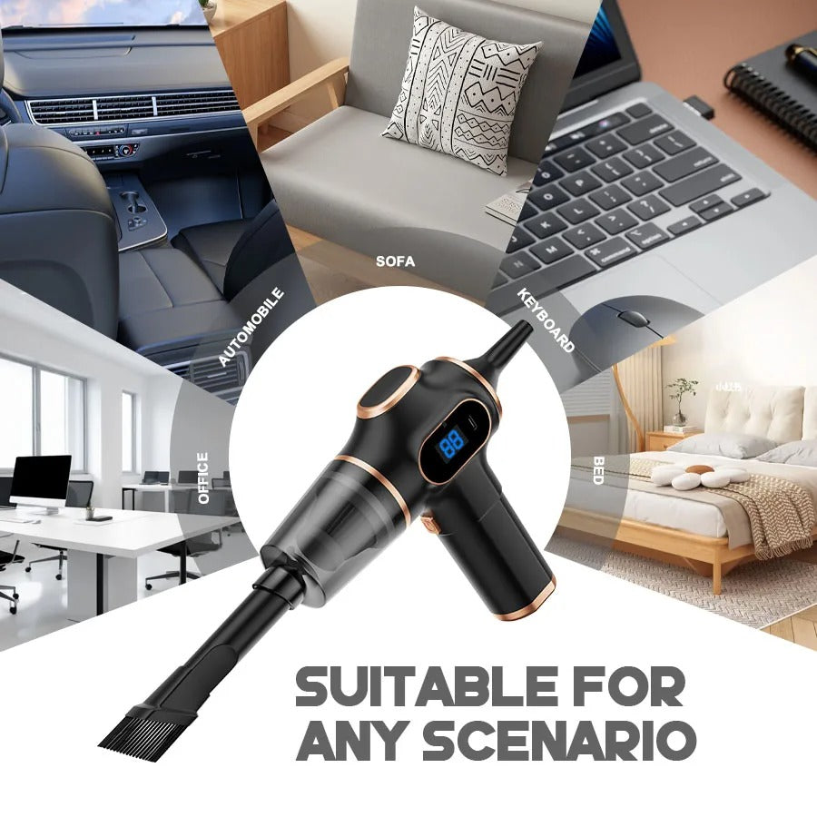 ABS Wireless Car Vacuum Cleaner Handheld HEPA Dust Filter